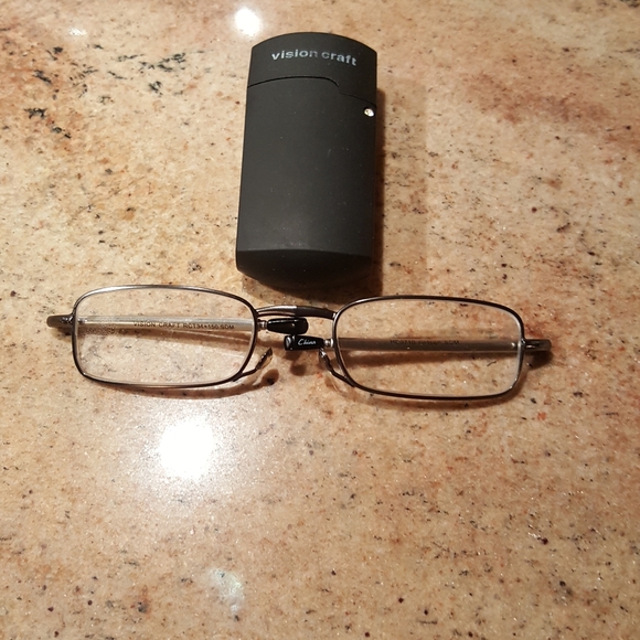VISION CRAFT folding magnified glasses w/case sold on title - Picture 5 of 8